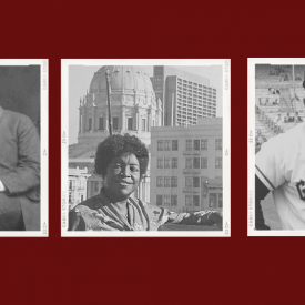 Portraits of Malcolm X, Booker T. Washington , Ella Hill Hutch, Willie Mays, Rosa Park